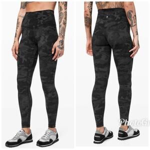 Lululemon Align Pant 28" Incognito Camo Multi Grey Size 8